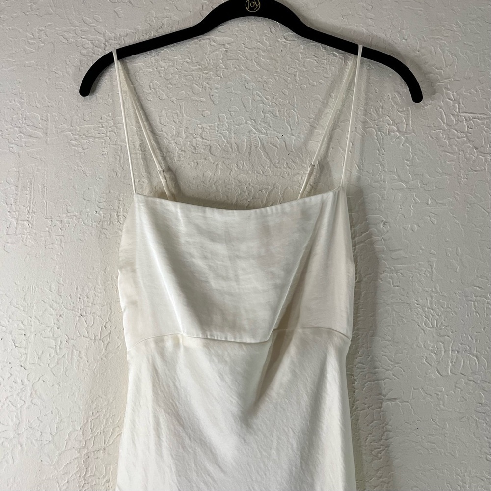 The A&F Julia Slip Cowl Back Bow Maxi Dress in Pearl White - Picture 4 of 15
